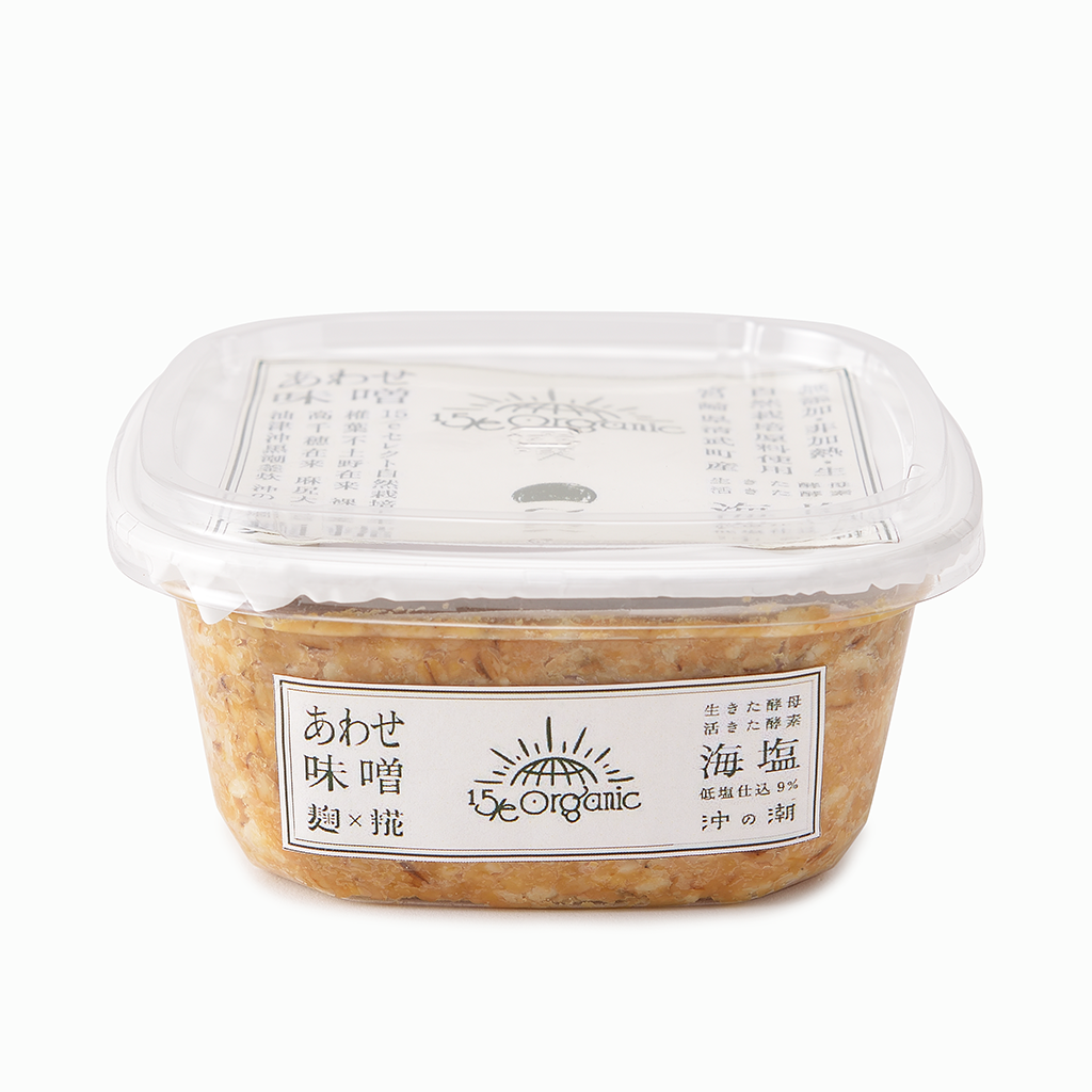 【15/e organic×ここく】自然栽培あわせ味噌 500g