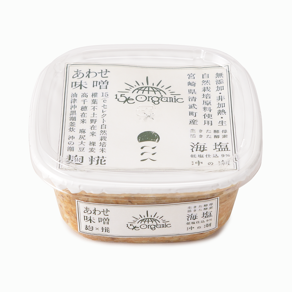 15/e organic×ここく】自然栽培あわせ味噌 500g – 15/e organic