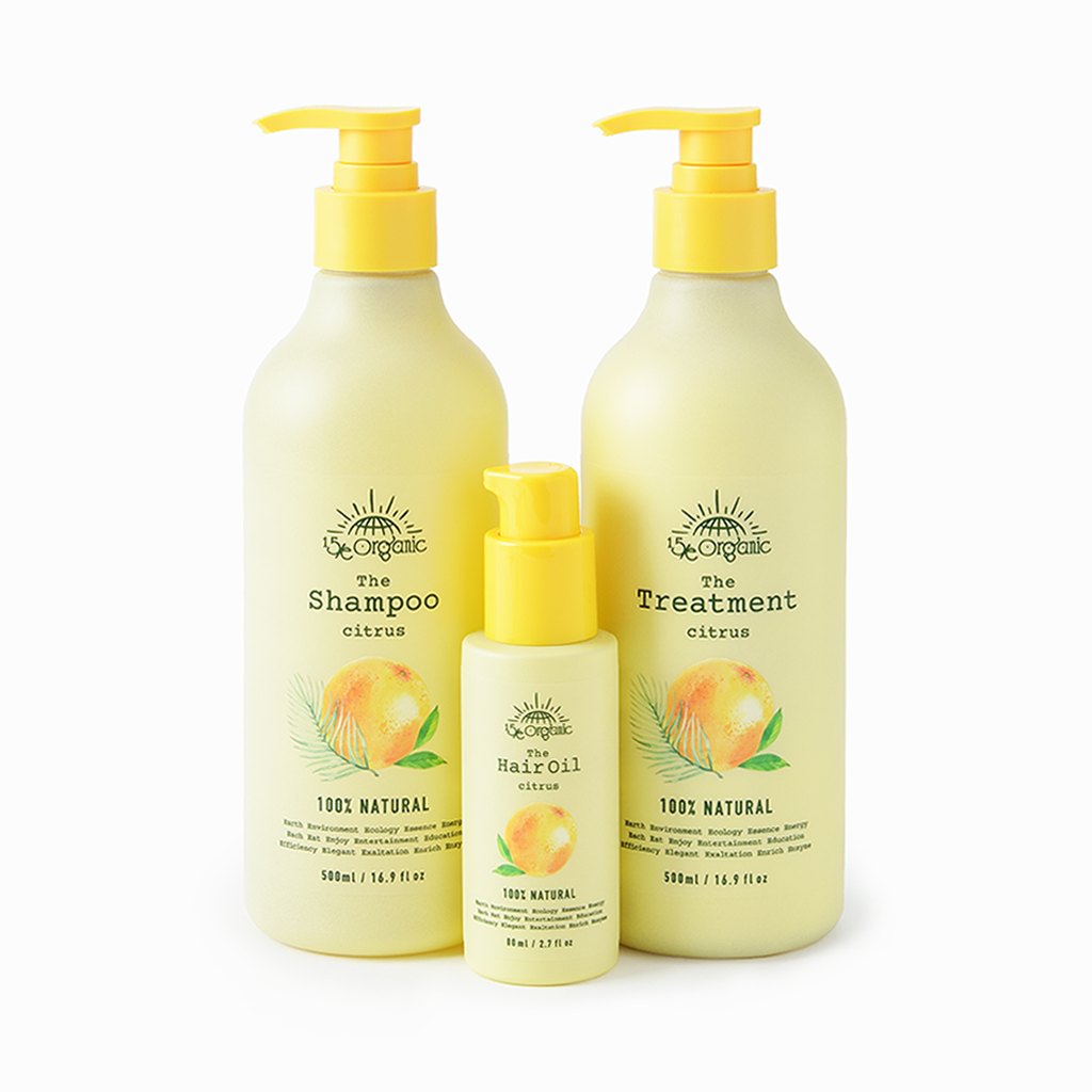 【15/e organic】ヘアケアセット(シトラスの香り)