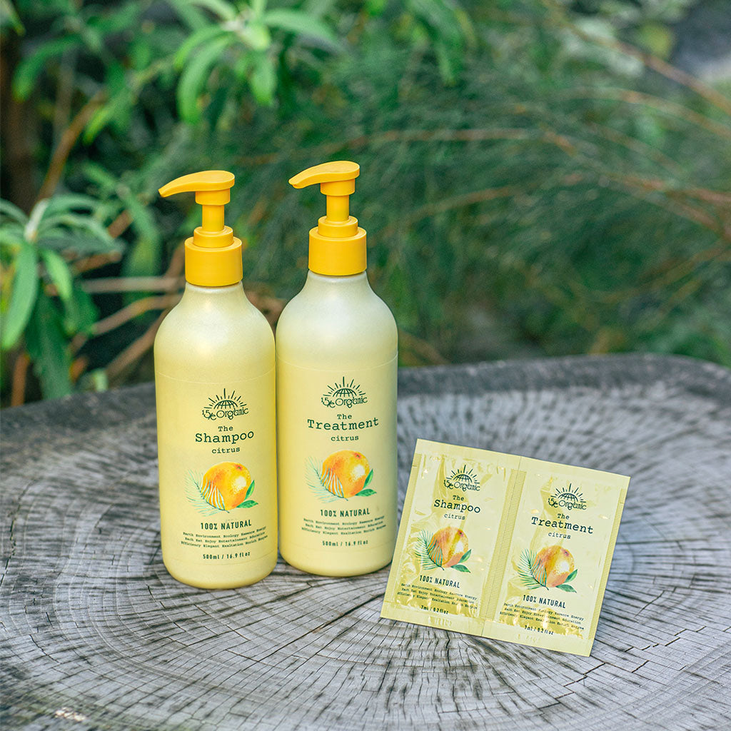 【15/e organic】シャンプー&トリートメント サシェ(キンモクセイの香り/シトラスの香り)14ml