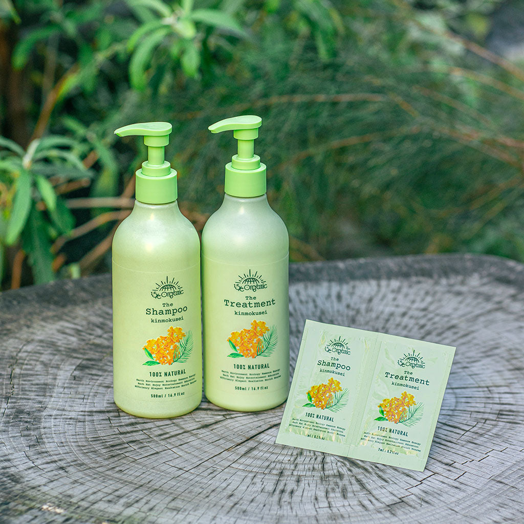 【15/e organic】シャンプー&トリートメント サシェ(キンモクセイの香り/シトラスの香り)14ml