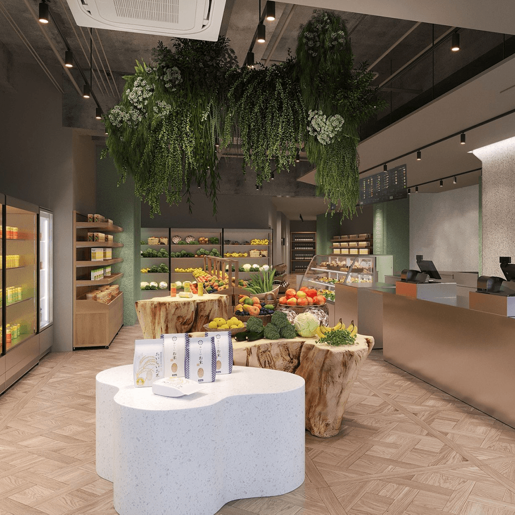 
                  
                    15/e organic麻布十番店の1階のフロア
                  
                