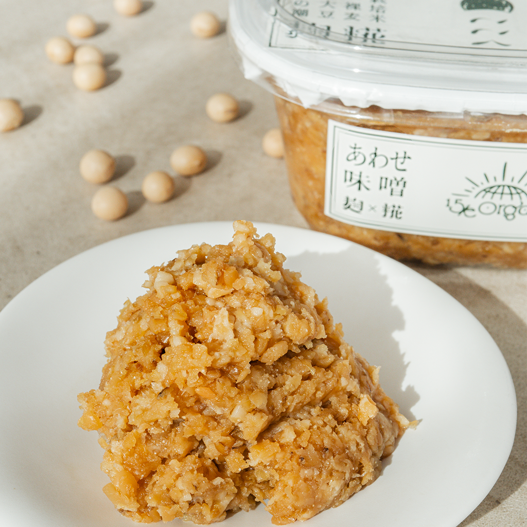 【15/e organic×ここく】自然栽培あわせ味噌 500g