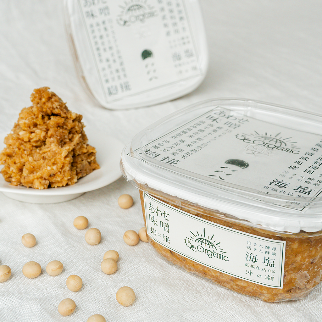 【15/e organic×ここく】自然栽培あわせ味噌 500g