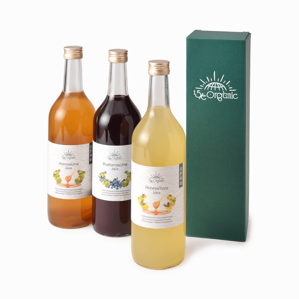 【15/e organic】ギフトボックス（ワイン・ジュース・化粧箱）