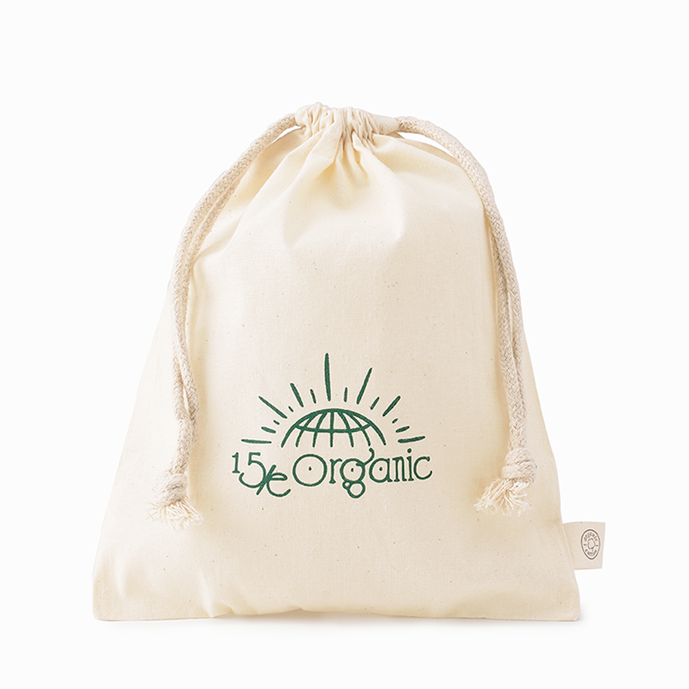 
                  
                    【15/e organic】オーガニックコットン巾着
                  
                