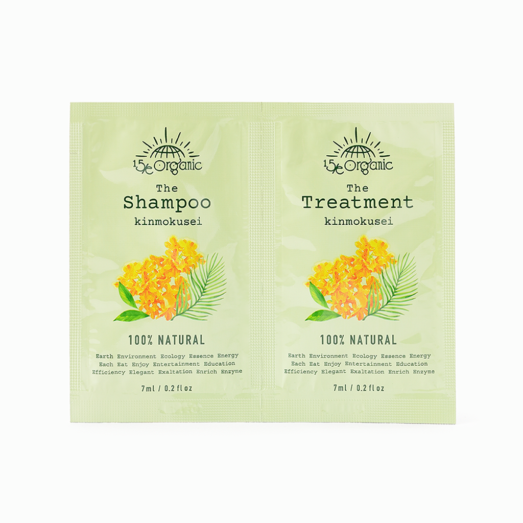 
                  
                    【15/e organic】シャンプー＆トリートメント サシェ（キンモクセイの香り/シトラスの香り）14ml
                  
                