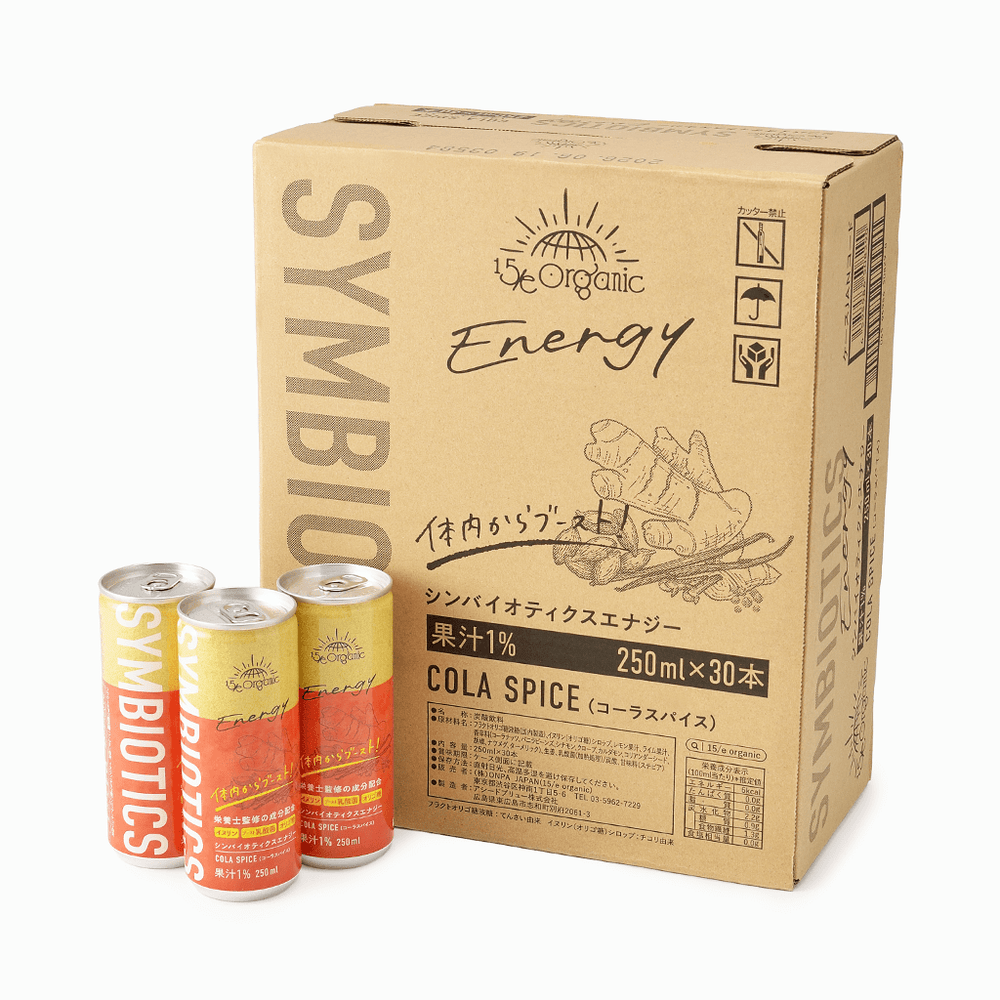 【15/e organic】15/e Symbiotics Energy コーラスパイス 250ml（ケース30本）