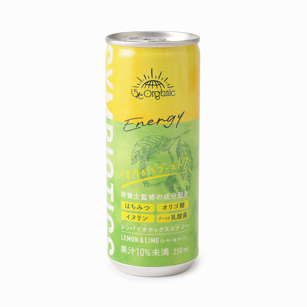 【15/e organic】15/e Symbiotics Energy レモン＆ライム 250ml