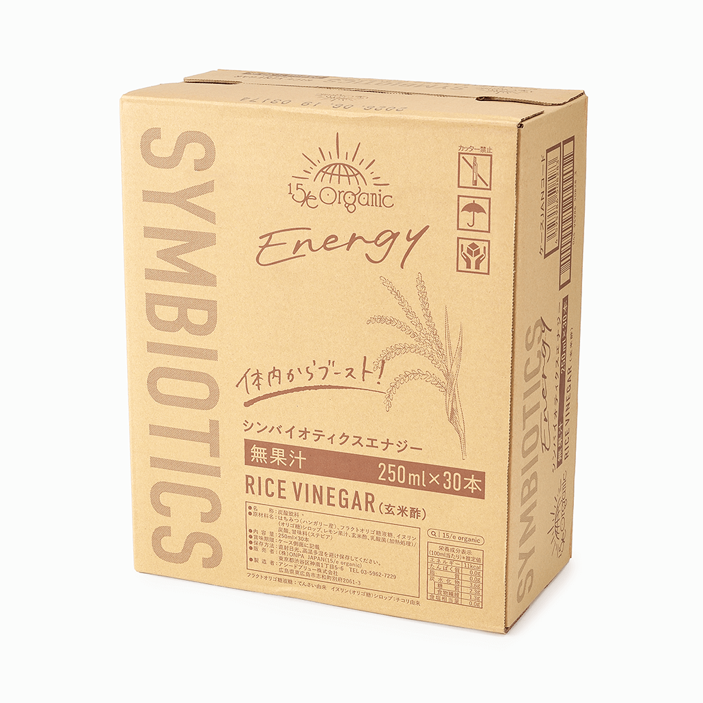 
                  
                    【15/e organic】15/e Symbiotics Energy 玄米酢 250ml（ケース30本）
                  
                