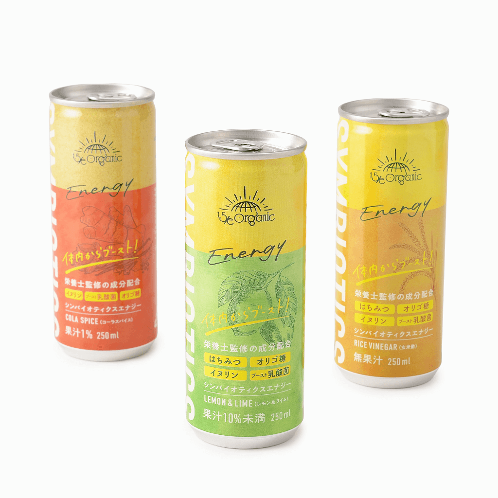 【15/e organic】15/e Symbiotics Energy レモン＆ライム 250ml