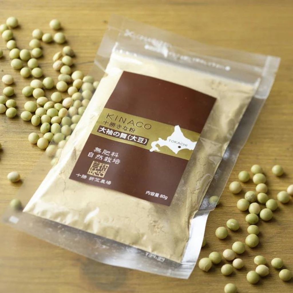 【折笠農場】オーガニック大豆で作ったきな粉（大袖の舞）100g