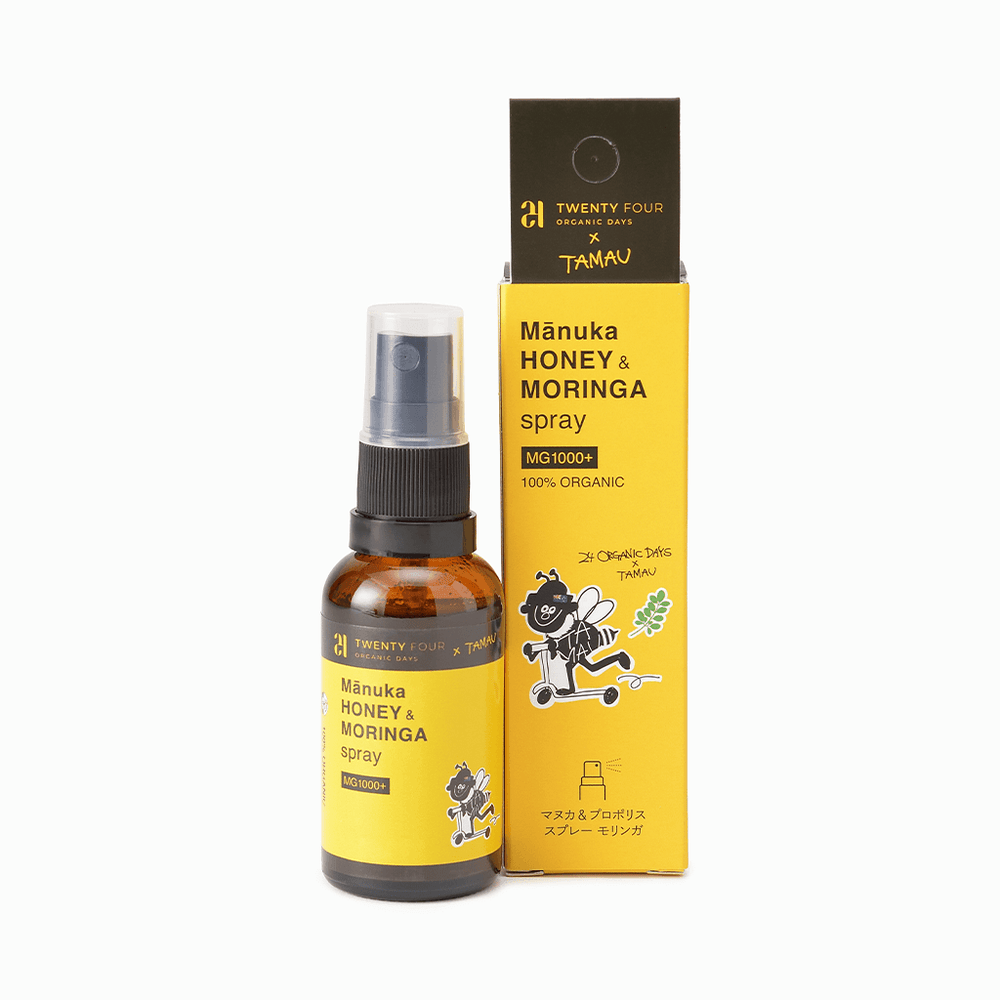 【24 ORGANIC DAYS】マヌカ＆プロポリススプレー モリンガ 30ml