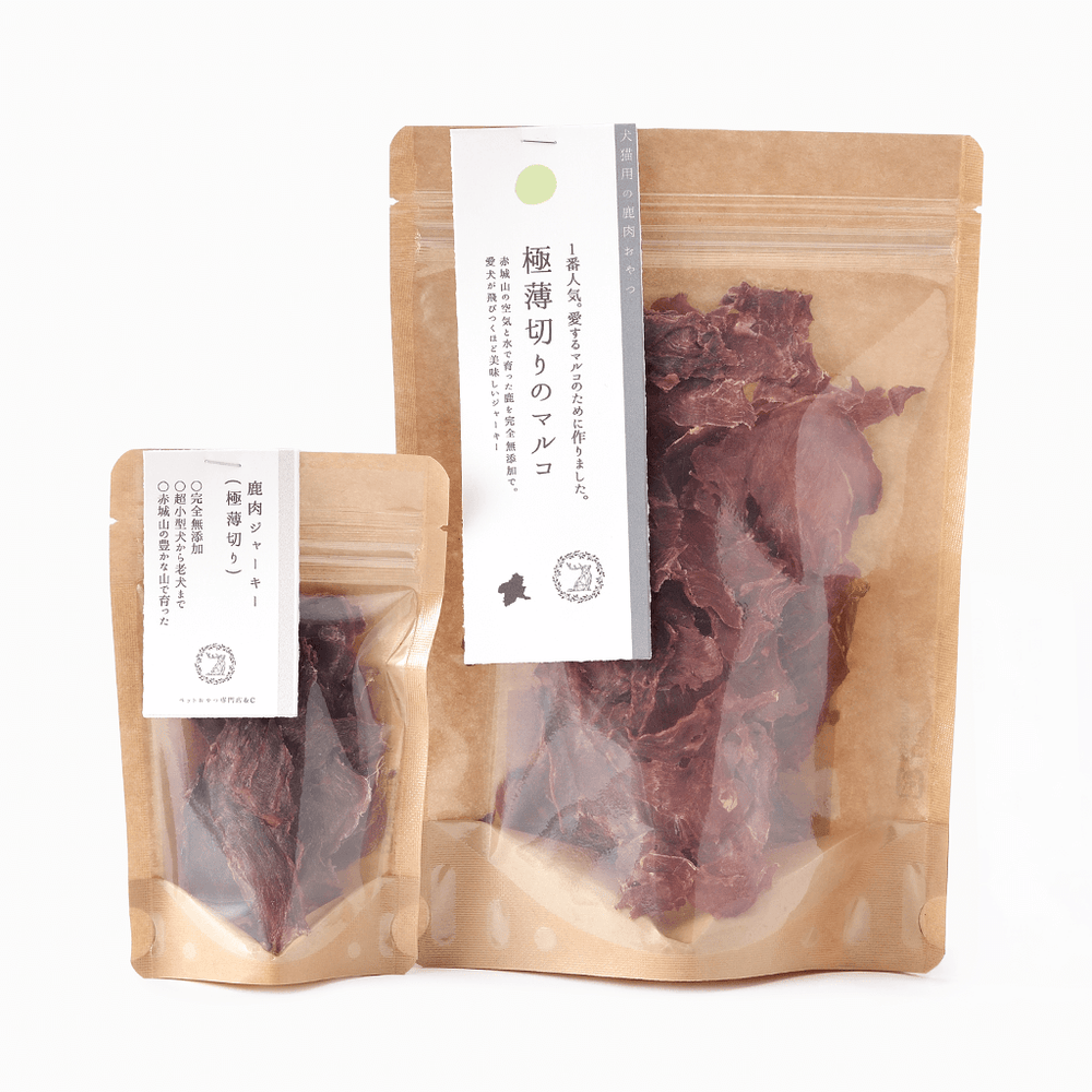 &C】ペットのおやつ 鹿肉ジャーキー（薄切りタイプ）12g/30g – 15/e