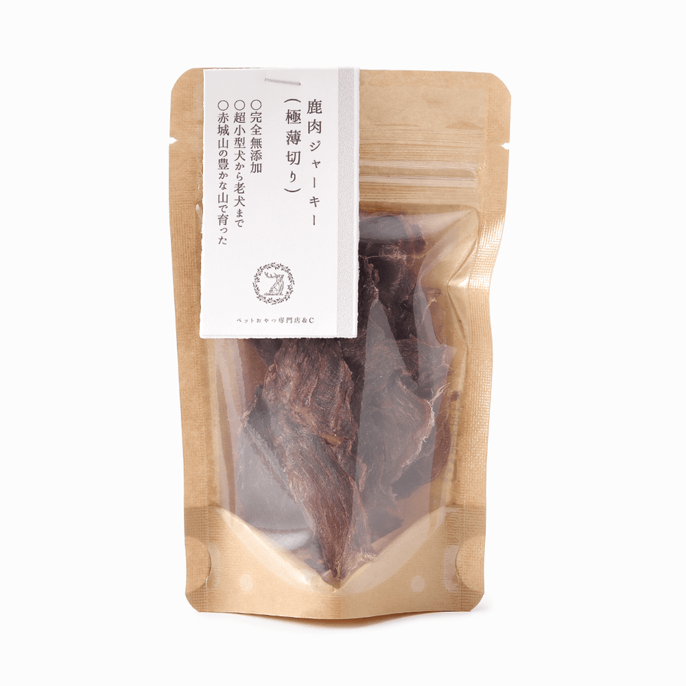 &C】ペットのおやつ 鹿肉ジャーキー（薄切りタイプ）12g/30g – 15/e