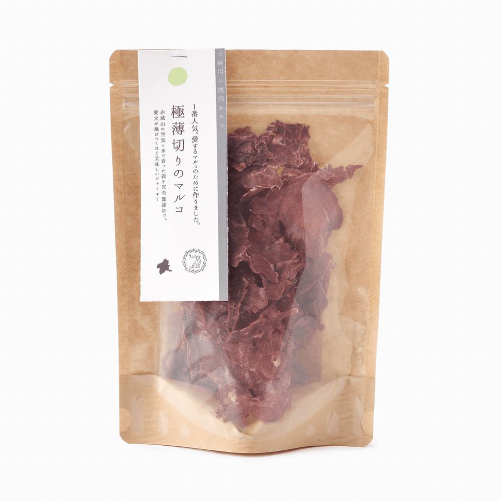 &C】ペットのおやつ 鹿肉ジャーキー（薄切りタイプ）12g/30g – 15/e