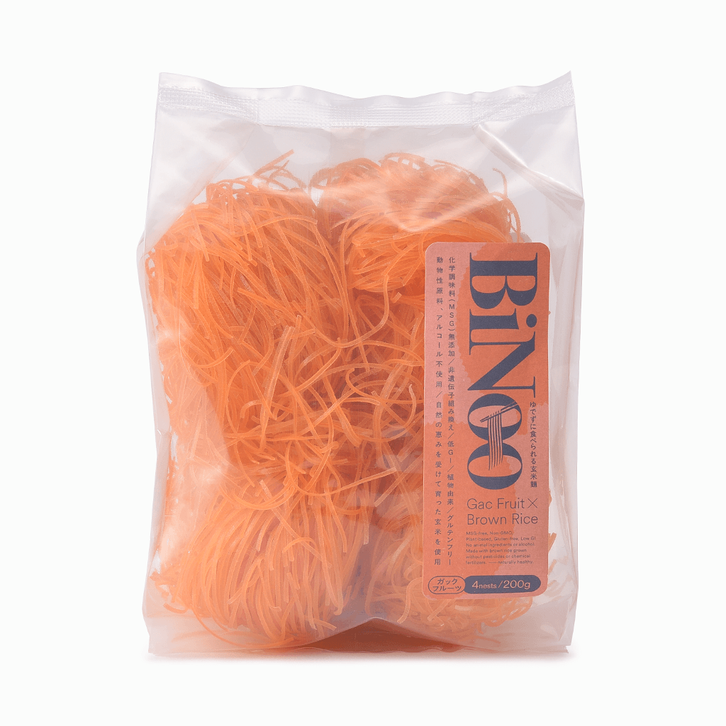 
                  
                    【BiNoo】Gac Fruit brown rice noodle（玄米ガックフルーツヌードル）200g/450g
                  
                