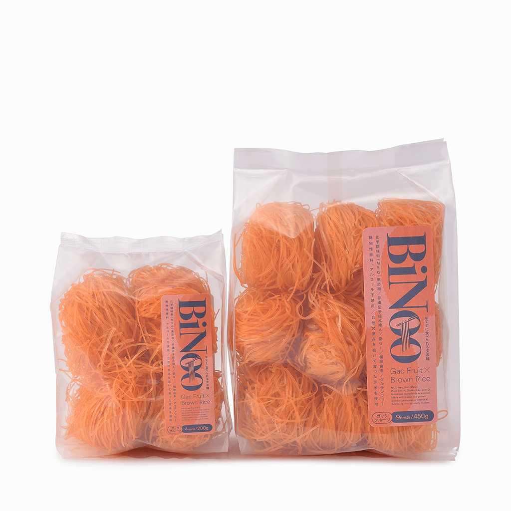 
                  
                    【BiNoo】Gac Fruit brown rice noodle（玄米ガックフルーツヌードル）200g/450g
                  
                