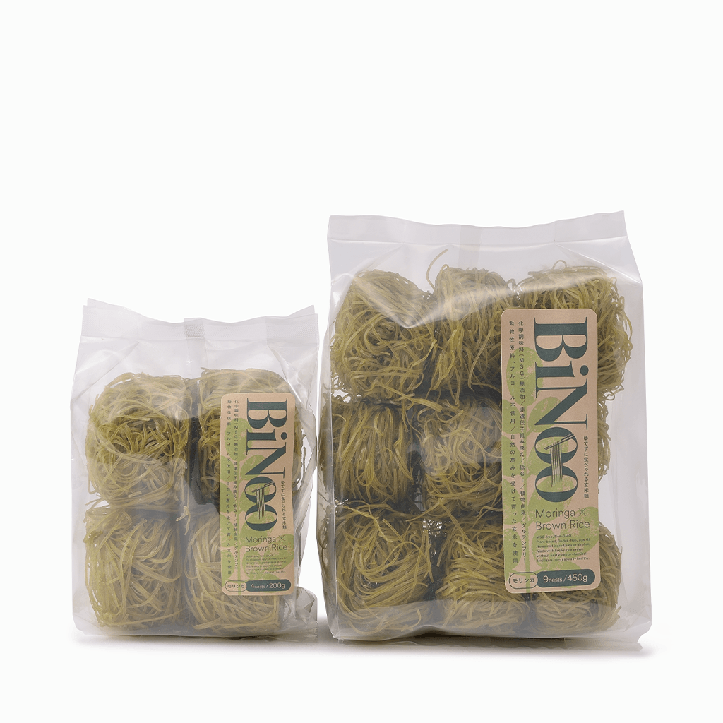 【BiNoo】Moringa brown rice noodle （玄米モリンガヌードル） 200g/450g