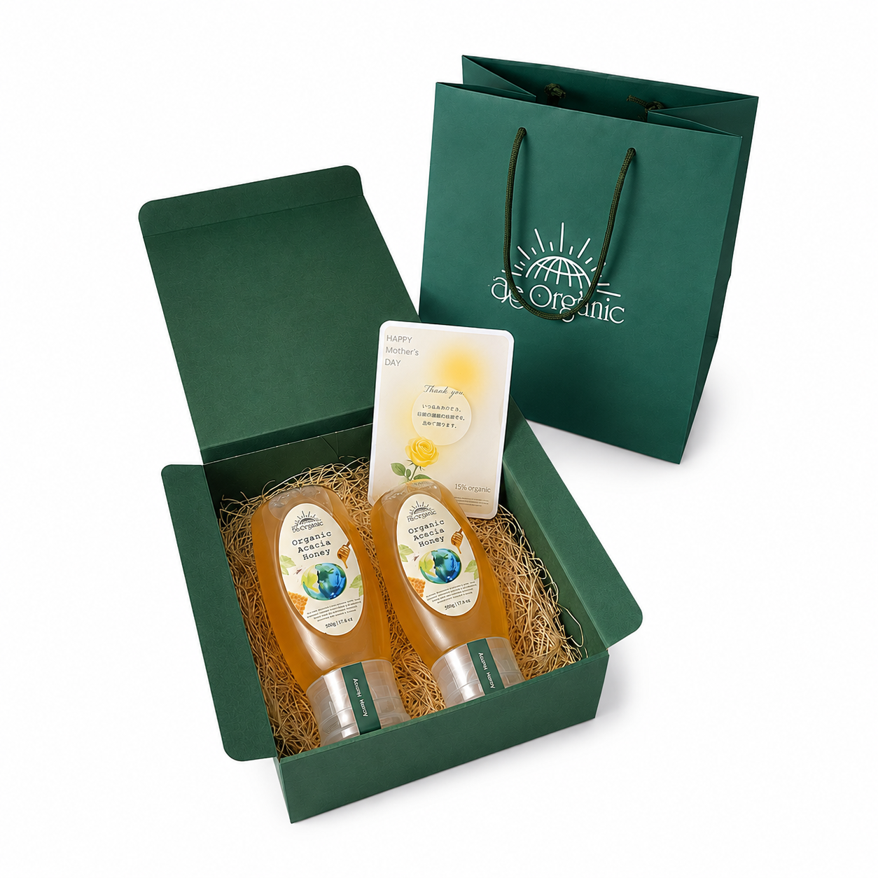 
                  
                    【15/e organic】父の日 Organic Acacia Honey（500g×2個）[送料無料＆ポイント10倍]
                  
                