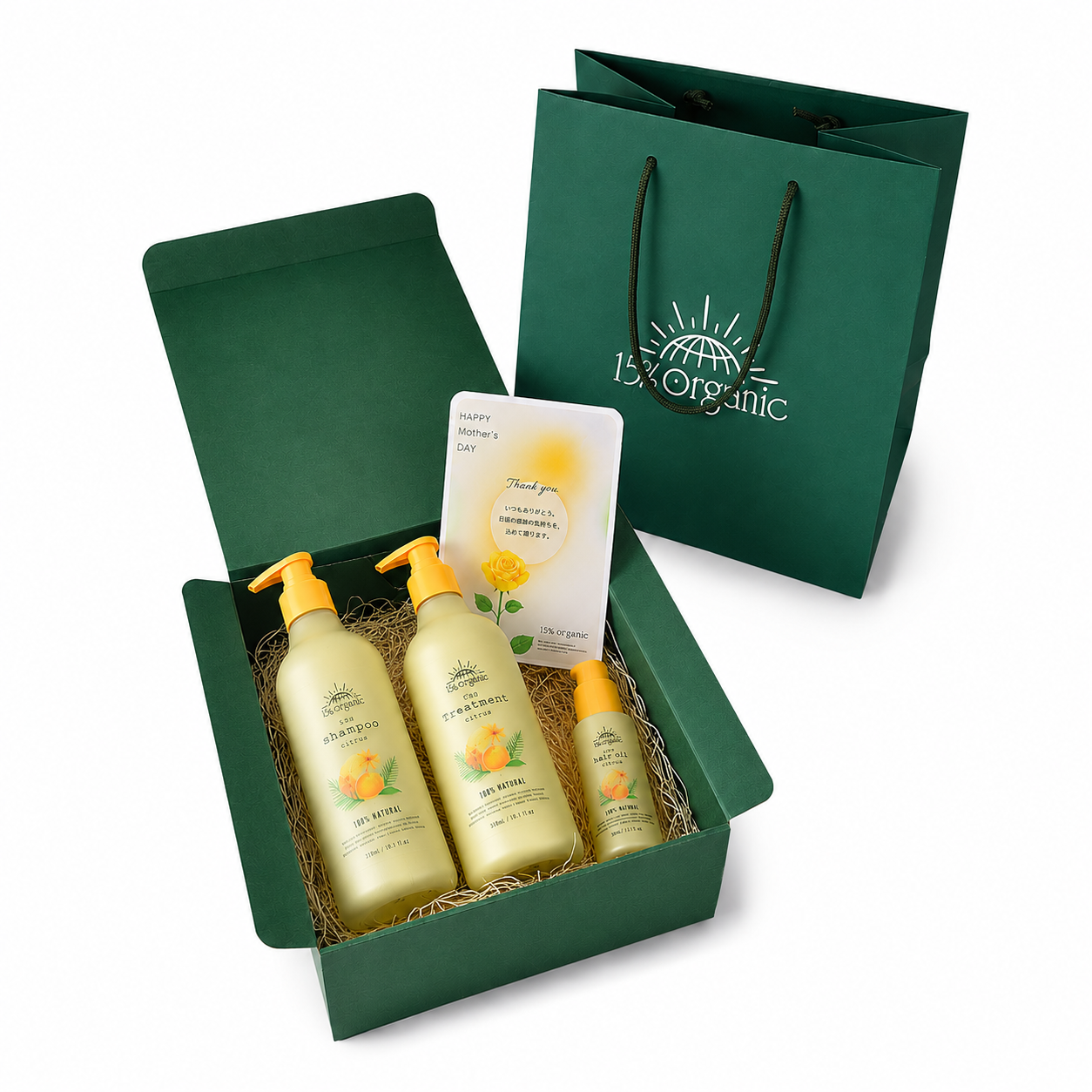 
                  
                    【15/e organic】父の日ヘアケアセット（キンモクセイ/シトラス）[送料無料＆ポイント10倍]
                  
                
