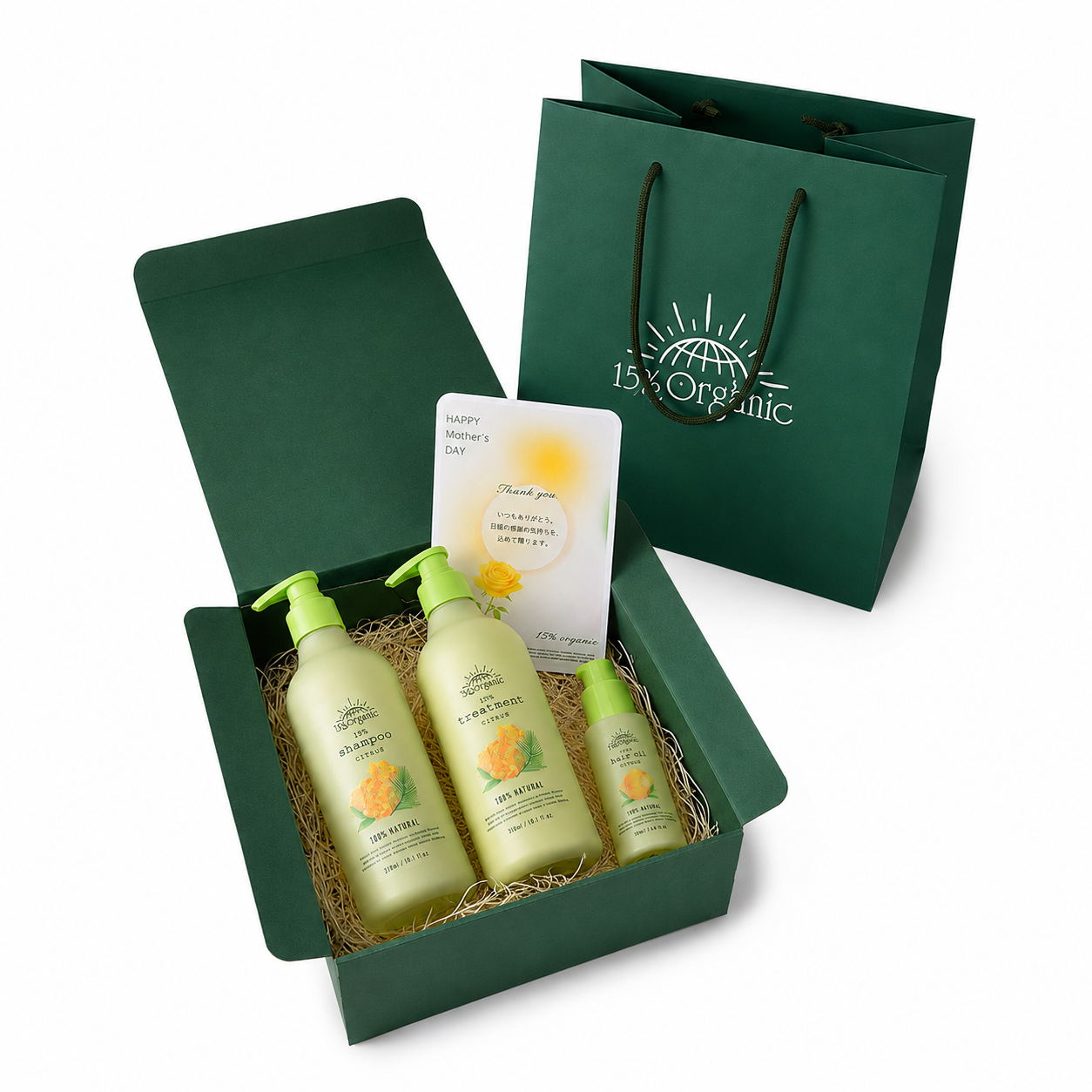 
                  
                    【15/e organic】父の日ヘアケアセット（キンモクセイ/シトラス）[送料無料＆ポイント10倍]
                  
                