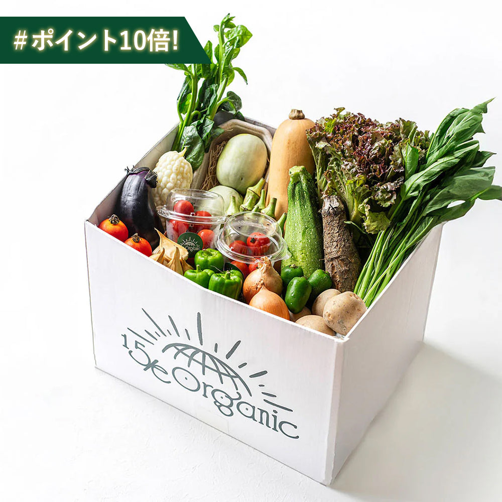 【15/e organic】【お得な定期便】管理栄養士監修！自然栽培のお野菜セット（L/M）