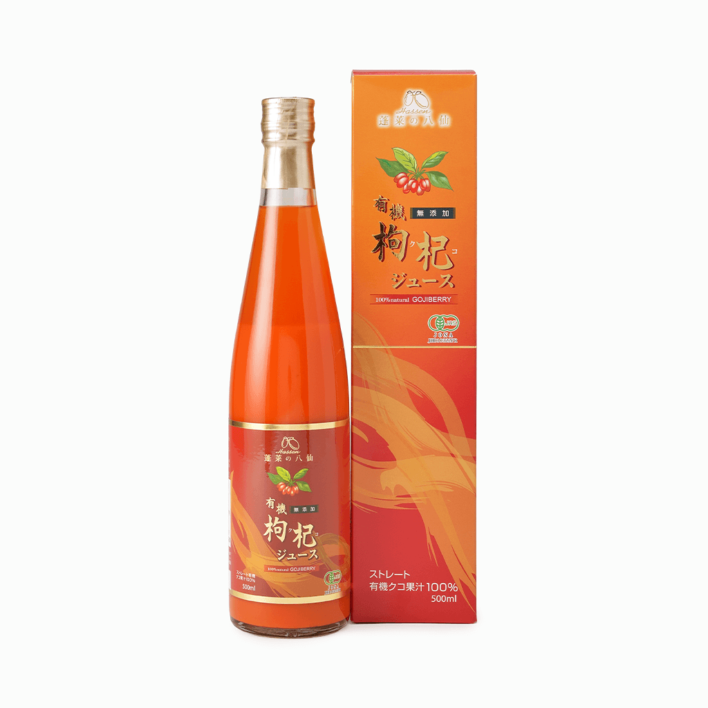【Hassen】オーガニック クコの実（ゴジベリー）ジュース（計量カップ付き） 500ml