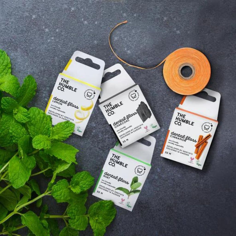 THE HUMBLE CO.】デンタルフロス チャコール – 15/e organic