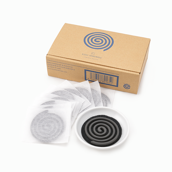 KUSU HANDMADE】くすのき香セット（10巻+不燃マット付香皿セット