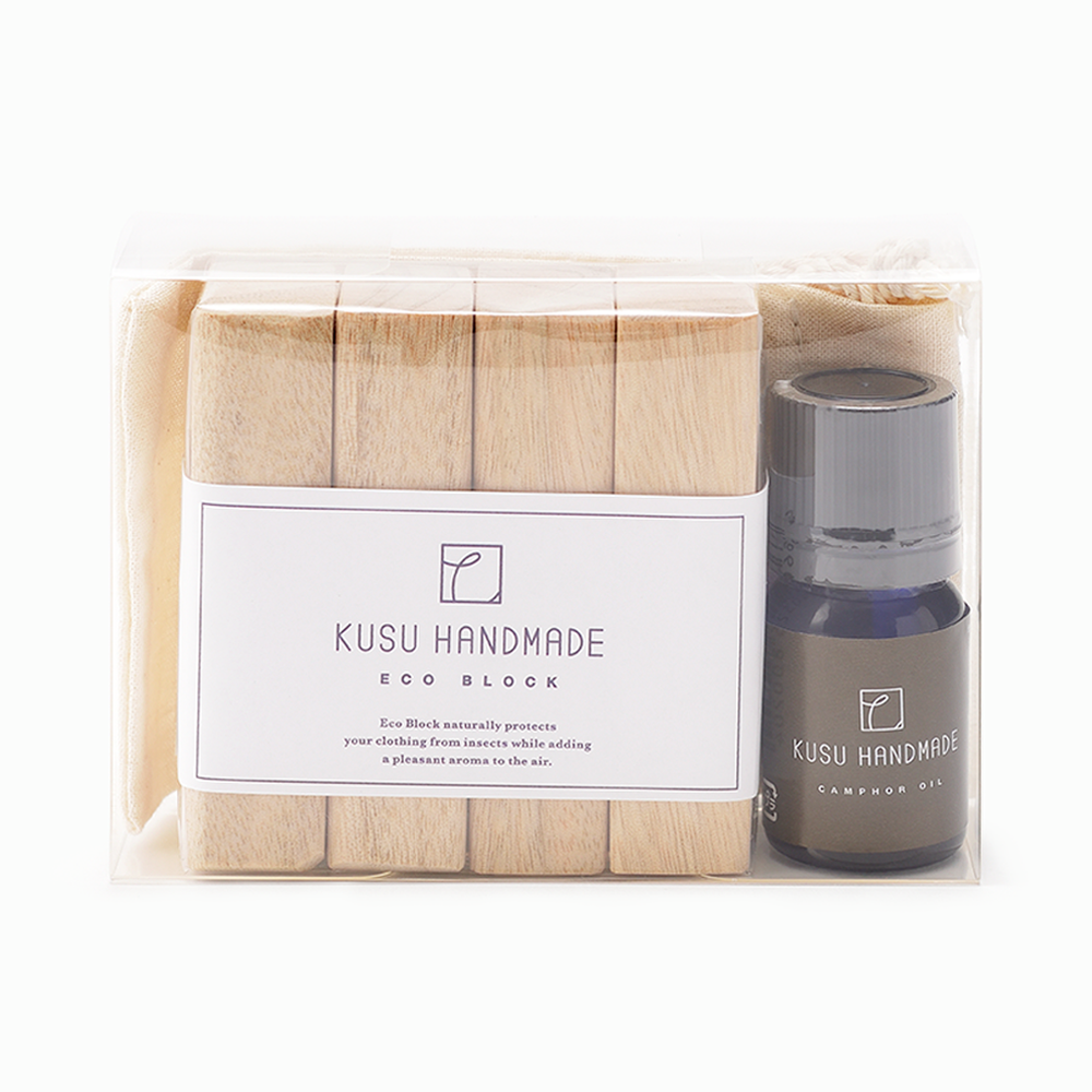 
                  
                    【KUSU HANDMADE】エコブロック4個＋カンフルオイル5ml＋コットンポーチセット
                  
                