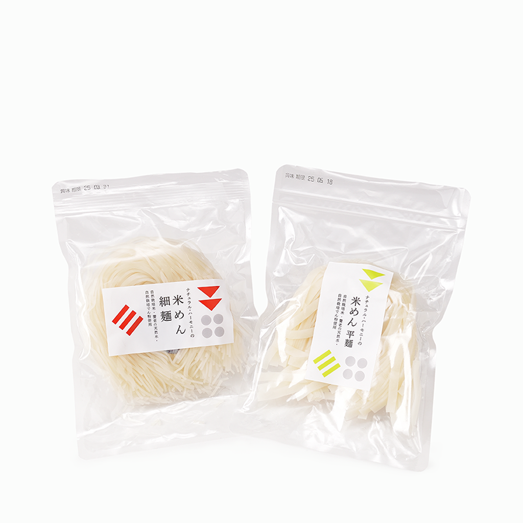 
                  
                    【ナチュラルハーモニー】自然栽培 米めん（細麺/平麺）120g
                  
                