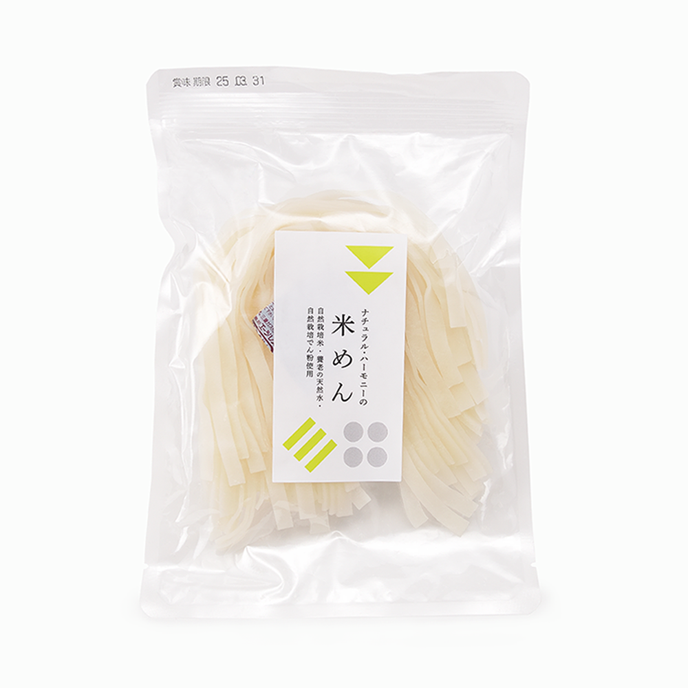 
                  
                    【ナチュラルハーモニー】自然栽培 米めん（細麺/平麺）120g
                  
                