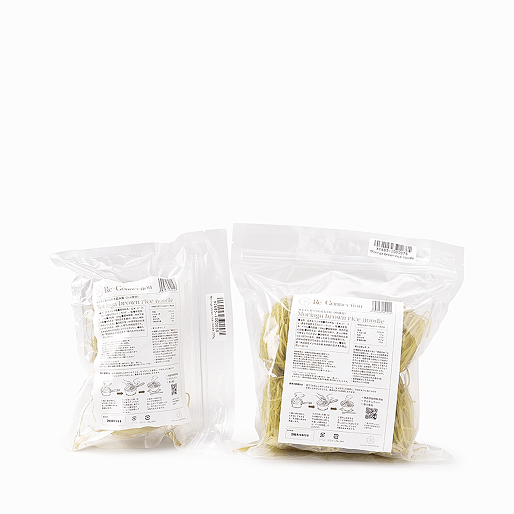 【Re-connection】Moringa brown rice noodle （玄米モリンガヌードル） 200g/500g