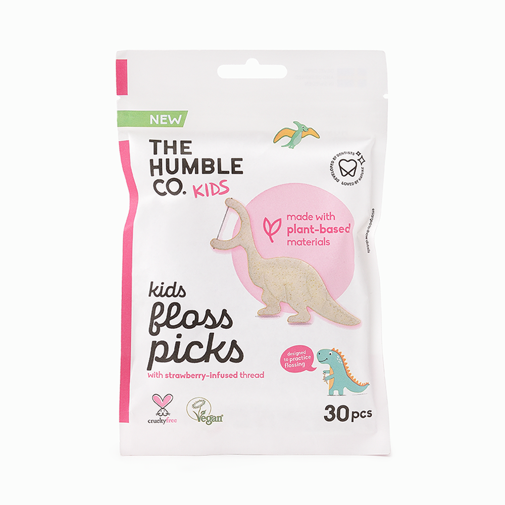 【THE HUMBLE CO.】デンタルフロスピック（キッズ）30個入り