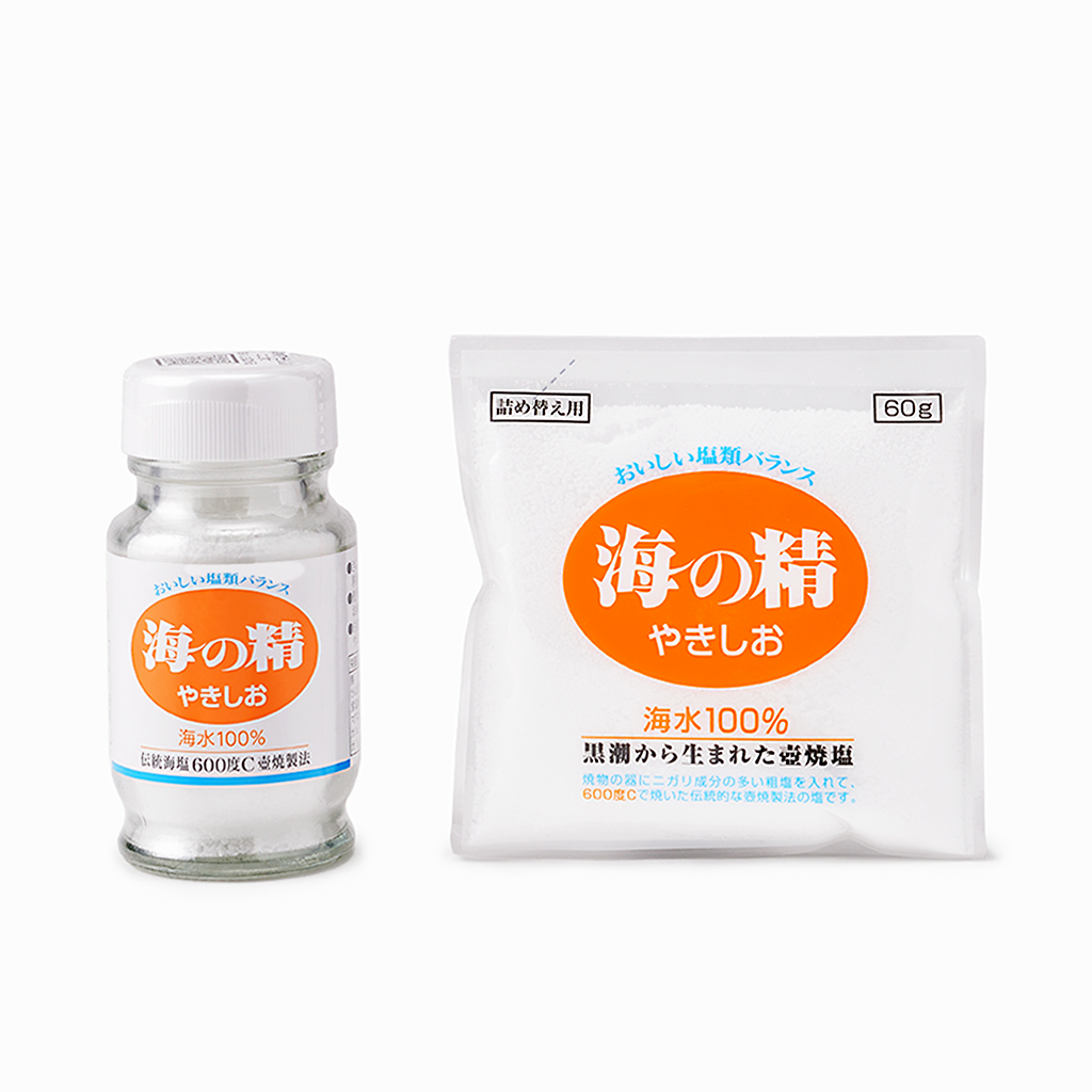 【海の精】やきしお (食卓びん/詰め替え用)　60g
